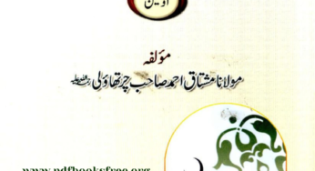 Ilm Us Sarf Aowalain And Ilm Us Sarf Aakherain By Maulana Mushtaq Ahmad Charthawli.