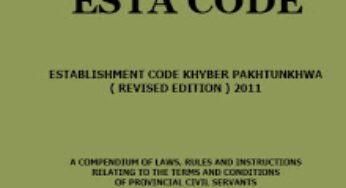 Esta Code 2011 Khyber Pakhtunkhwa