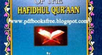 The High Status Of Hafidhul Quraan By Maulana Abdur Rahman Kausar